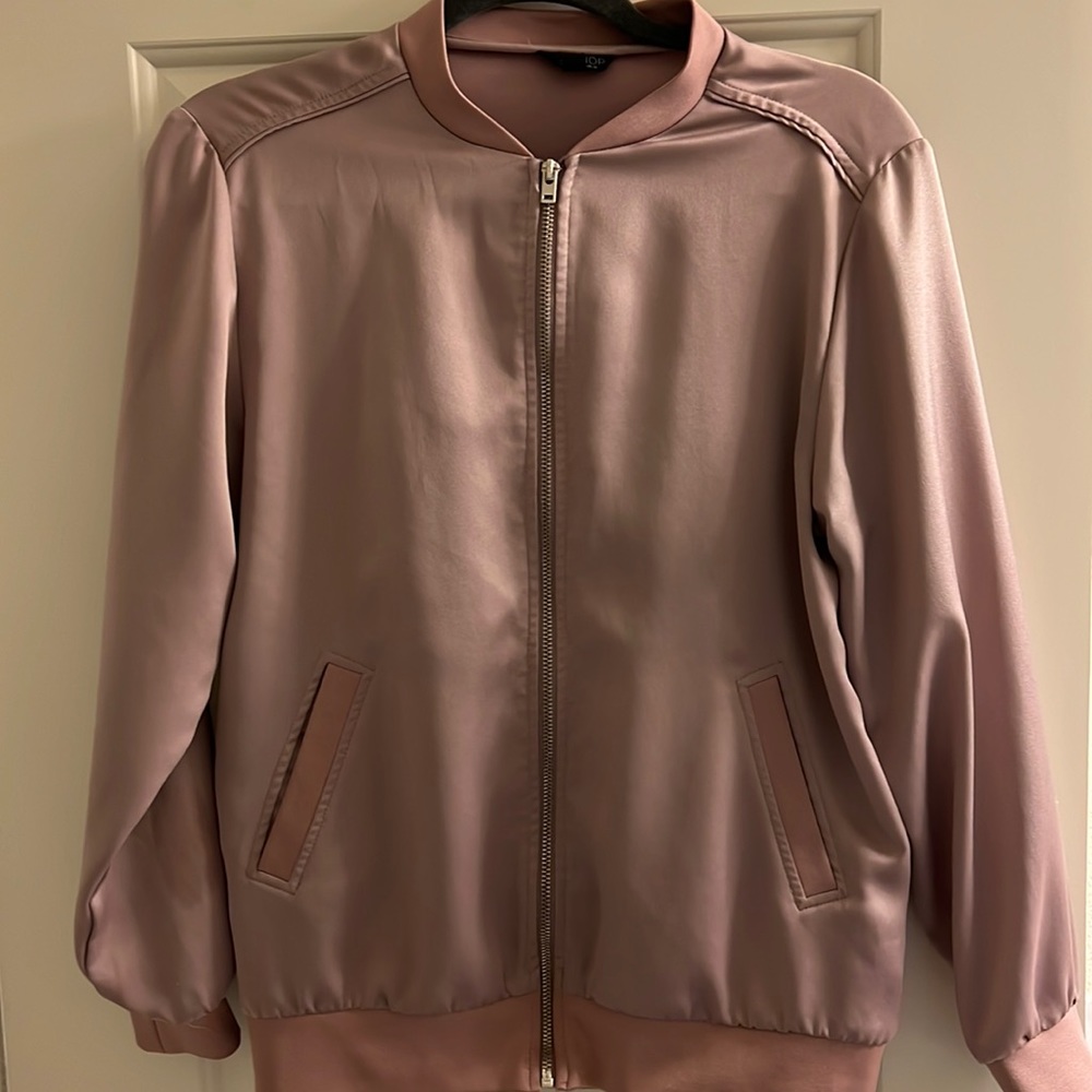 Topshop pink bomber jacket